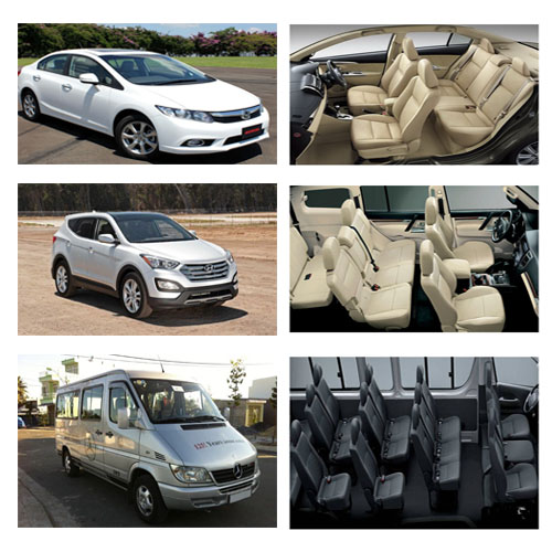 Các loại xe 4 chỗ, 7 chỗ, 16 chỗ và 45 chỗ cho thuê đi Tây Ninh